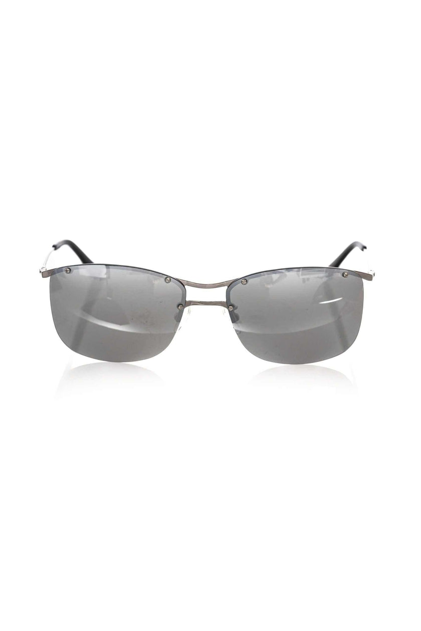 Frankie Morello Herren-Sonnenbrille mit silbernen Fasern
