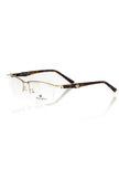 Frankie Morello Goldfarbene Herrenbrille