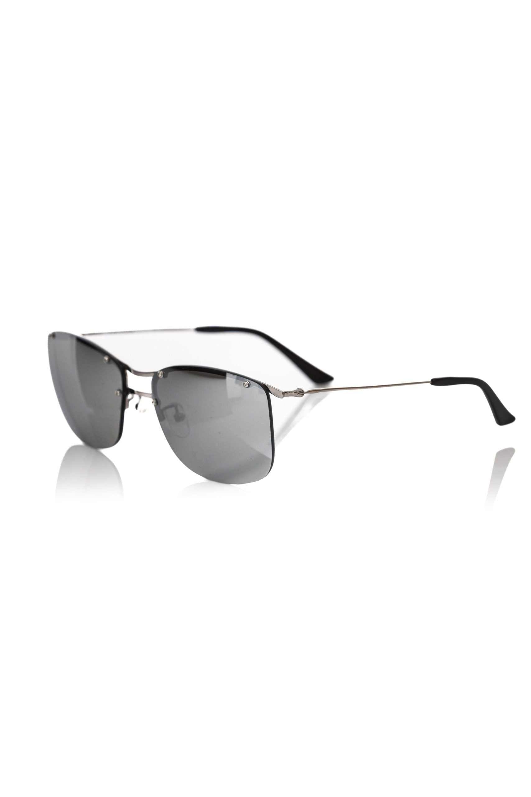 Frankie Morello Herren-Sonnenbrille mit silbernen Fasern