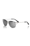 Frankie Morello Herren-Sonnenbrille mit silbernen Fasern