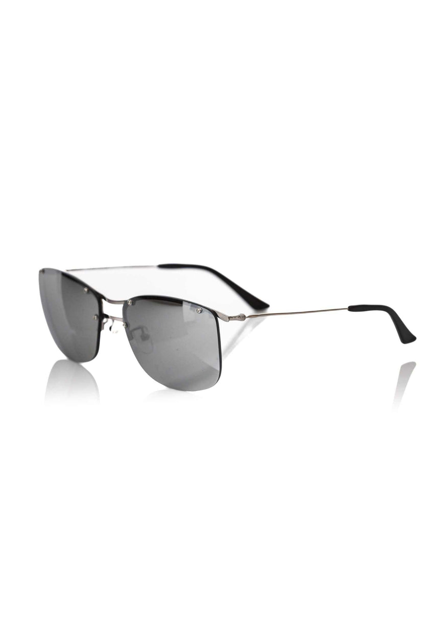 Frankie Morello Herren-Sonnenbrille mit silbernen Fasern