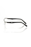 Frankie Morello Schwarze Metallbrille für Herren