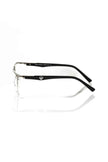Frankie Morello Schwarze Metallbrille für Herren