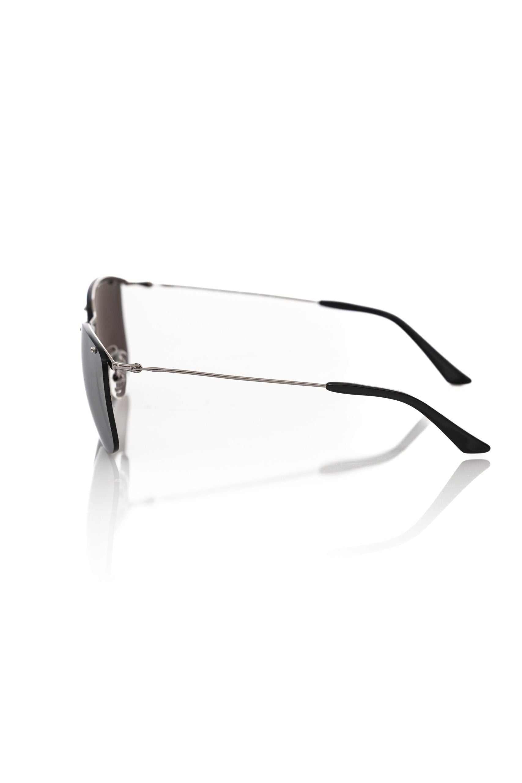 Frankie Morello Herren-Sonnenbrille mit silbernen Fasern