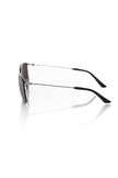 Frankie Morello Herren-Sonnenbrille mit silbernen Fasern