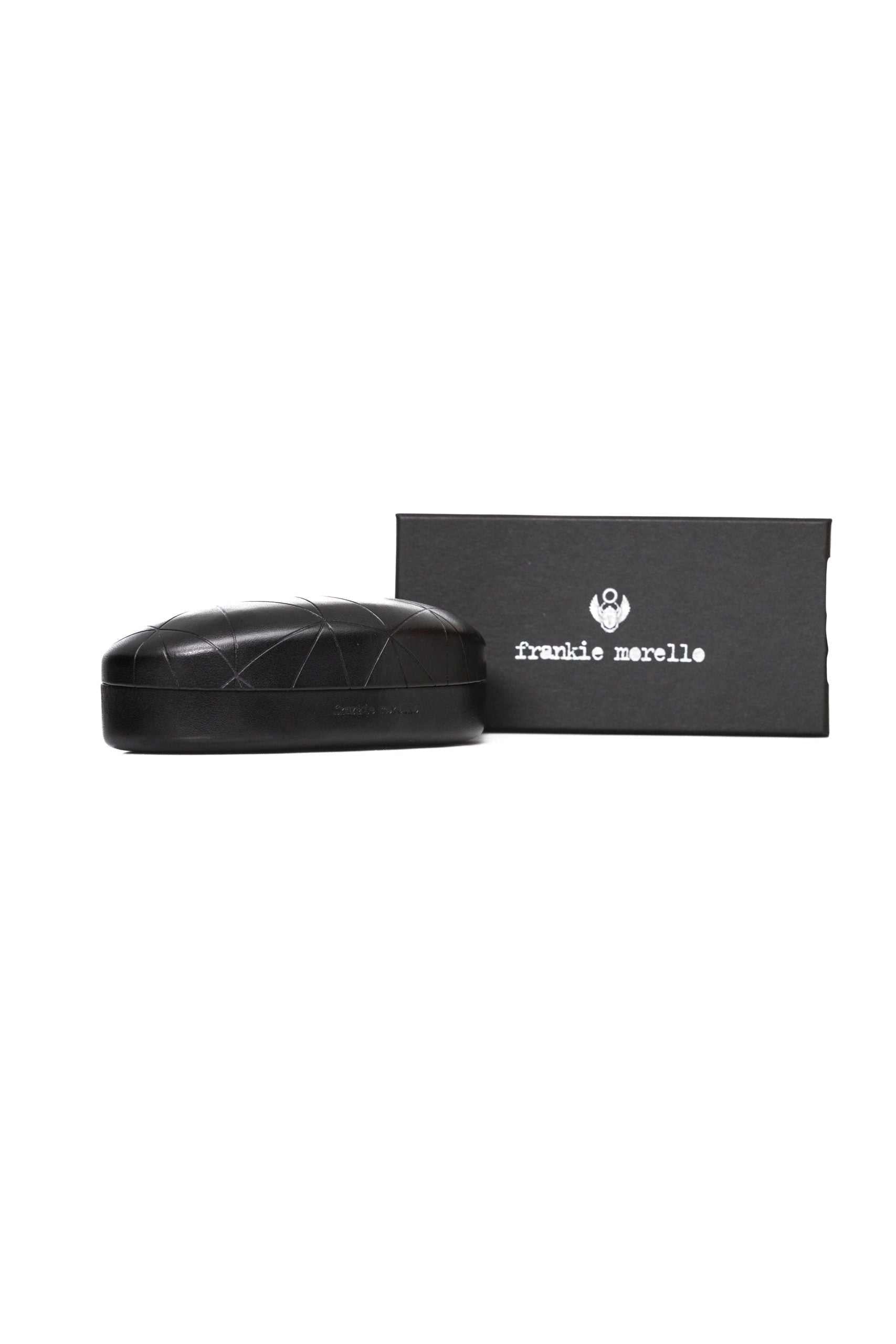 Frankie Morello Goldfarbene Herrenbrille