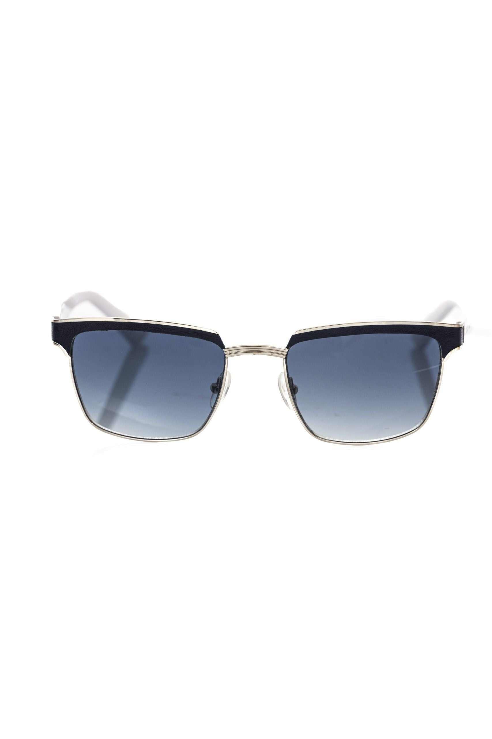 Frankie Morello Sonnenbrille für Herren in Schwarz mit robustem Metallfaser-Gestell und UV400-Schutz