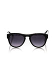 Frankie Morello schwarze Herren-Sonnenbrille aus Acetat mit geometrischem Design und UV-Schutz