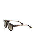 Frankie Morello Herren-Sonnenbrille aus braunem Acetat mit Havanna-Rahmen und UV-Schutz