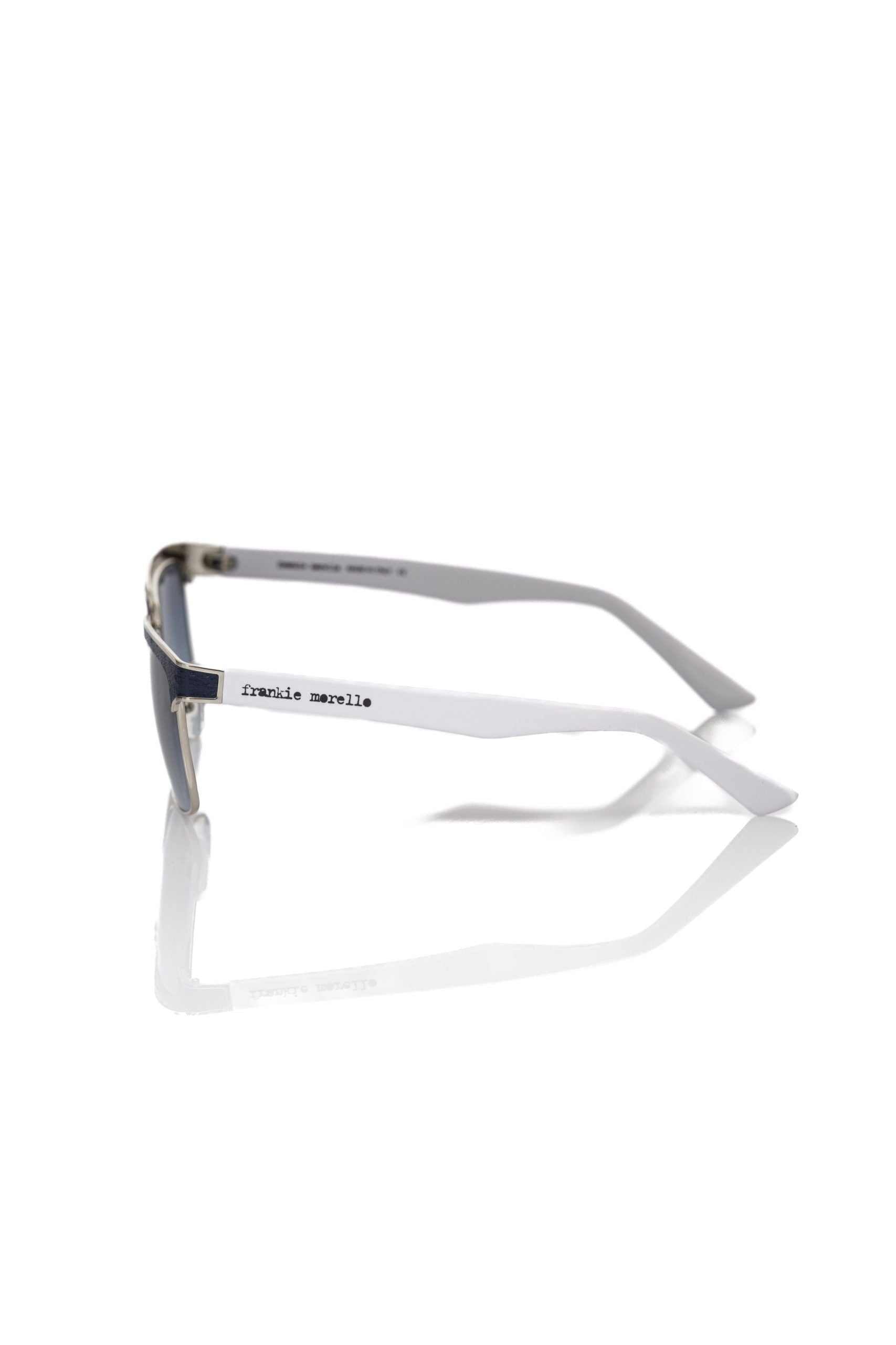 Frankie Morello Sonnenbrille für Herren in Schwarz mit robustem Metallfaser-Gestell und UV400 Schutzgläsern