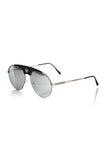 Frankie Morello Multicolor-Metallic-Faser-Sonnenbrille für Herren