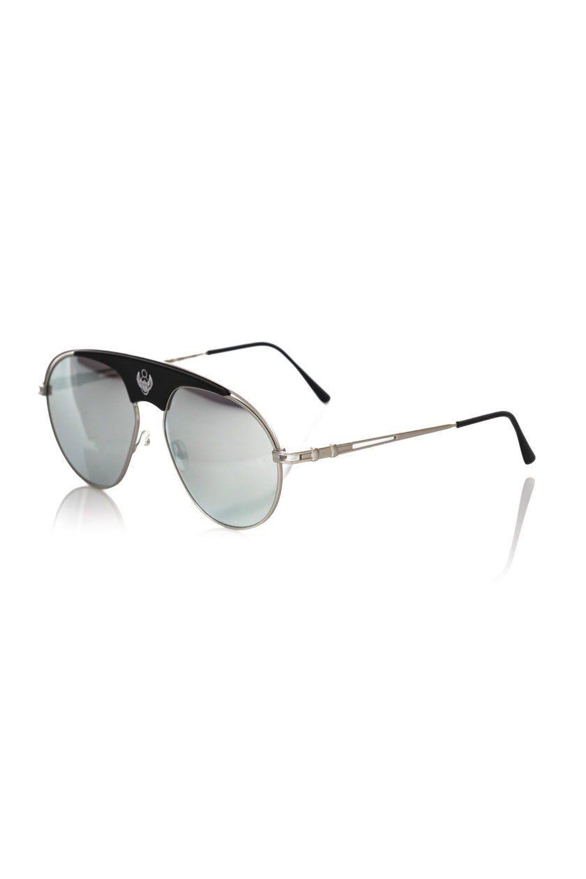 Frankie Morello Multicolor-Metallic-Faser-Sonnenbrille für Herren