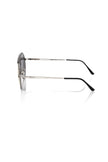 Frankie Morello Multicolor-Metallic-Faser-Sonnenbrille für Herren