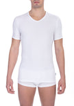 Bikkembergs Weißes Herren-T-Shirt aus Baumwolle