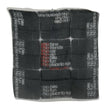 Costume National Dunkelgrauer Foulard-Schal aus Wolle mit Branding