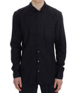 Dolce & Gabbana Lila gestreiftes Pyjama-Lounge-Shirt aus Baumwolle