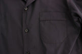 Dolce & Gabbana Lila gestreiftes Pyjama-Lounge-Shirt aus Baumwolle