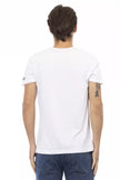 Trussardi Action Weißes Herren-T-Shirt aus Baumwolle