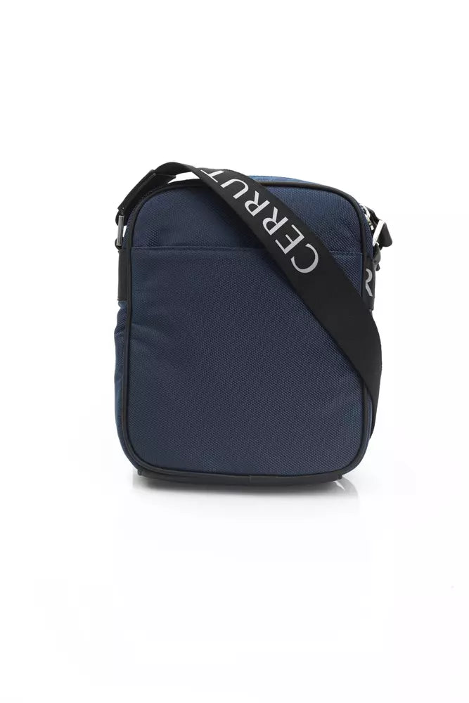 Cerruti 1881 Dunkelblaue Nylon-Crossbody-Tasche für Damen