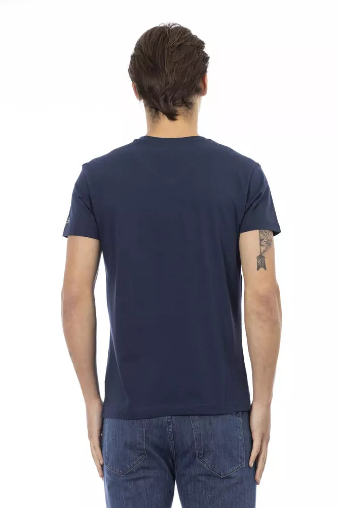 Trussardi Action Blu Baumwoll-T-Shirt für Herren