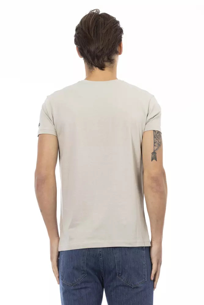 Trussardi Action Beige Baumwoll-T-Shirt für Herren
