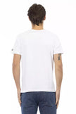 Trussardi Action Weißes Herren-T-Shirt aus Baumwolle
