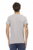 Trussardi Action Graues Baumwoll-T-Shirt für Herren