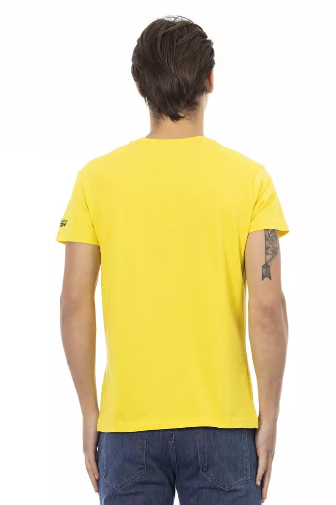 Trussardi Action Herren T-Shirt aus gelber Baumwolle