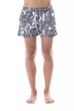 Roberto Cavalli Sport Schwarze Polyester-Badehose für Herren