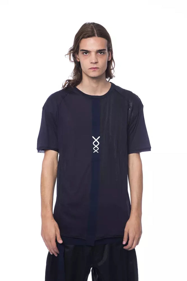 Nicolo Tonetto Blu Baumwoll-T-Shirt für Herren