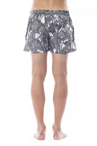 Roberto Cavalli Sport Schwarze Polyester-Badehose für Herren