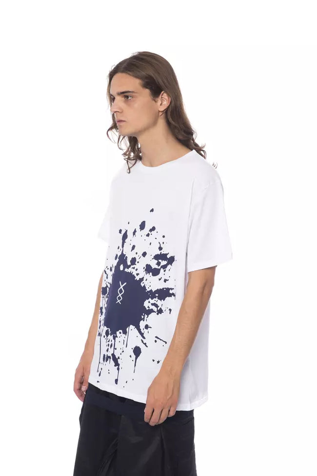 Nicolo Tonetto Weißes Herren-T-Shirt aus Baumwolle