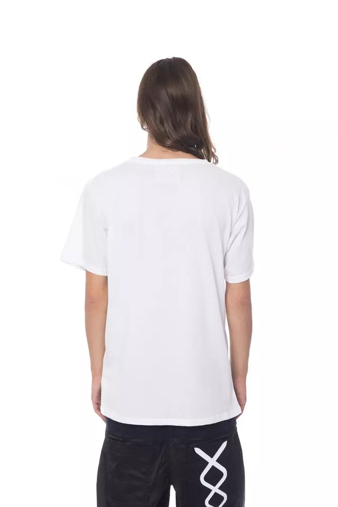Nicolo Tonetto Weißes Herren-T-Shirt aus Baumwolle