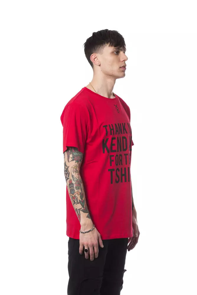 Nicolo Tonetto Rosso Baumwoll-T-Shirt für Herren