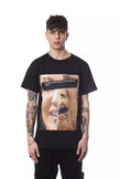 Nicolo Tonetto Schwarzes Baumwoll-T-Shirt für Herren