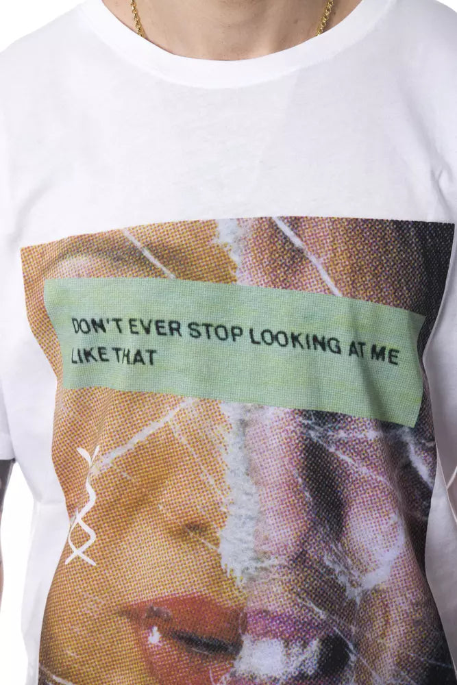 Nicolo Tonetto Weißes Baumwoll-T-Shirt für Herren
