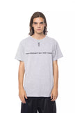 Nicolo Tonetto Graues Baumwoll-T-Shirt für Herren