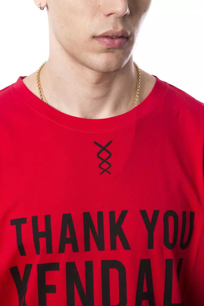 Nicolo Tonetto Rosso Baumwoll-T-Shirt für Herren