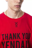 Nicolo Tonetto Rosso Baumwoll-T-Shirt für Herren