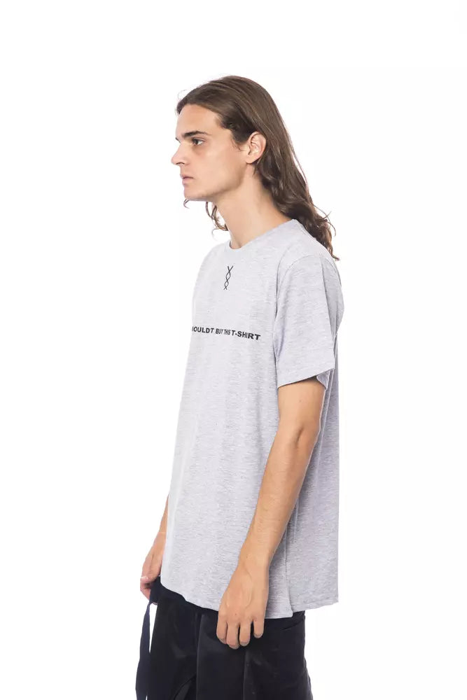 Nicolo Tonetto Graues Baumwoll-T-Shirt für Herren
