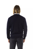 Uominitaliani Blauer Herren-Pullover aus Merinowolle