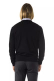 Uominitaliani Schwarzer Herren-Pullover aus Merinowolle