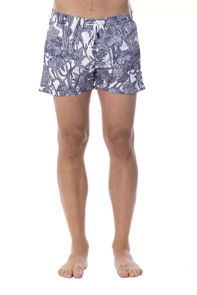 Roberto Cavalli Sport Hellblaue Bikkembergs Herren-Badehose aus Polyester