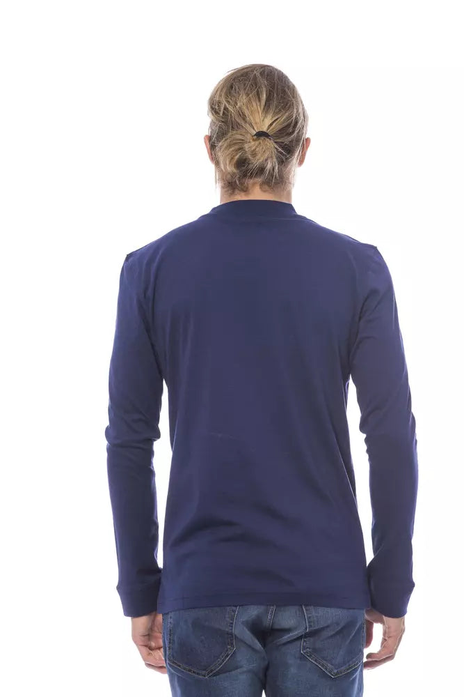 Verri Blauer Baumwollpullover für Herren