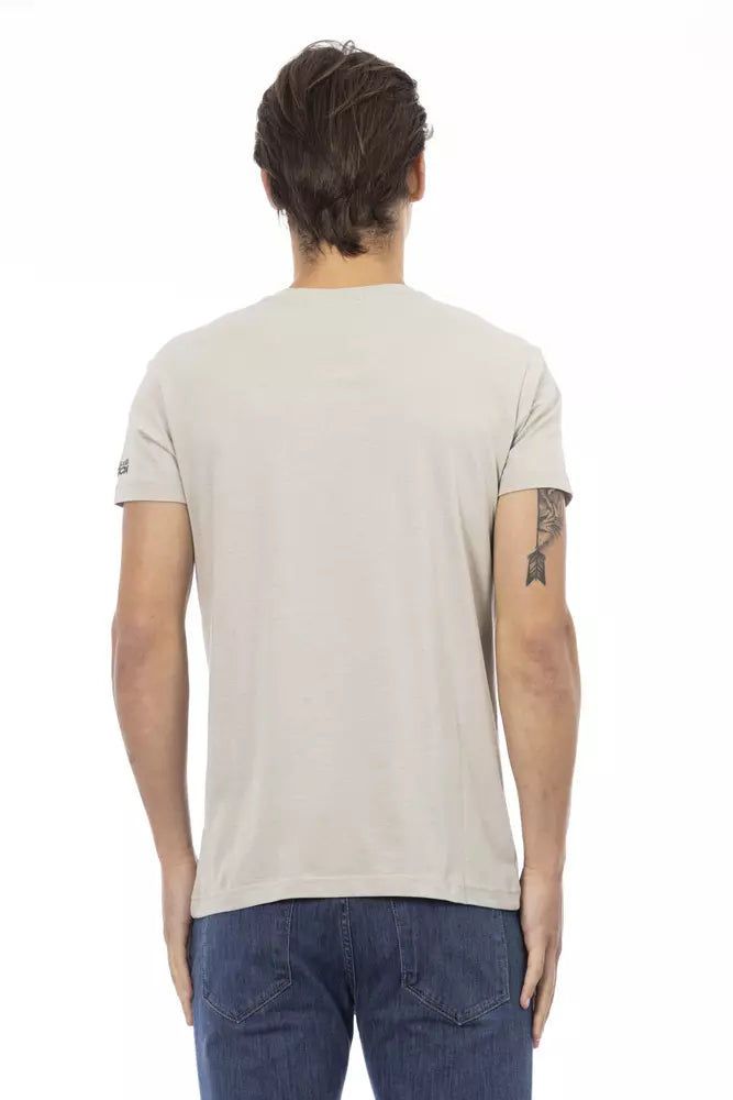 Trussardi Action Beige Baumwoll-T-Shirt für Herren