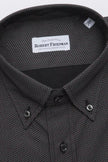 Robert Friedman Schwarzes Baumwollhemd für Herren