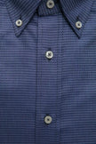 Robert Friedman Herrenhemd aus blauer Baumwolle