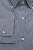 Robert Friedman Herrenhemd aus blauer Baumwolle