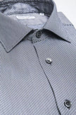 Robert Friedman Blaues Denim-Hemd