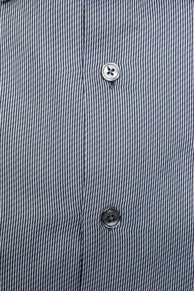 Robert Friedman Blaues Denim-Hemd